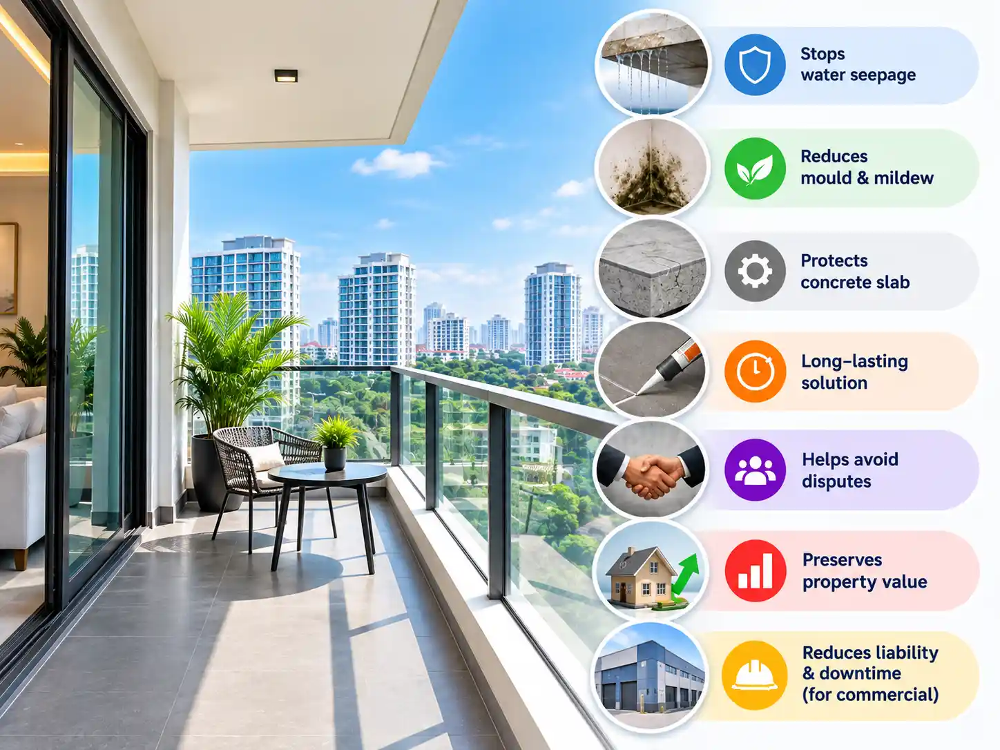 Benefits of Professional Balcony Waterproofing Singapore